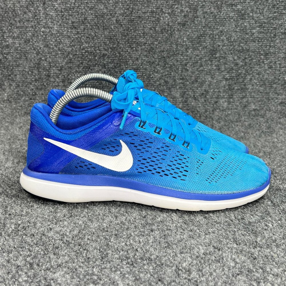 Nike Flex 2016 Run Running Shoes Women's Size 9 Blue Athletic‎ Training Sneakers